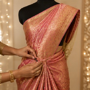 Saree Pre-Pleating and Draping